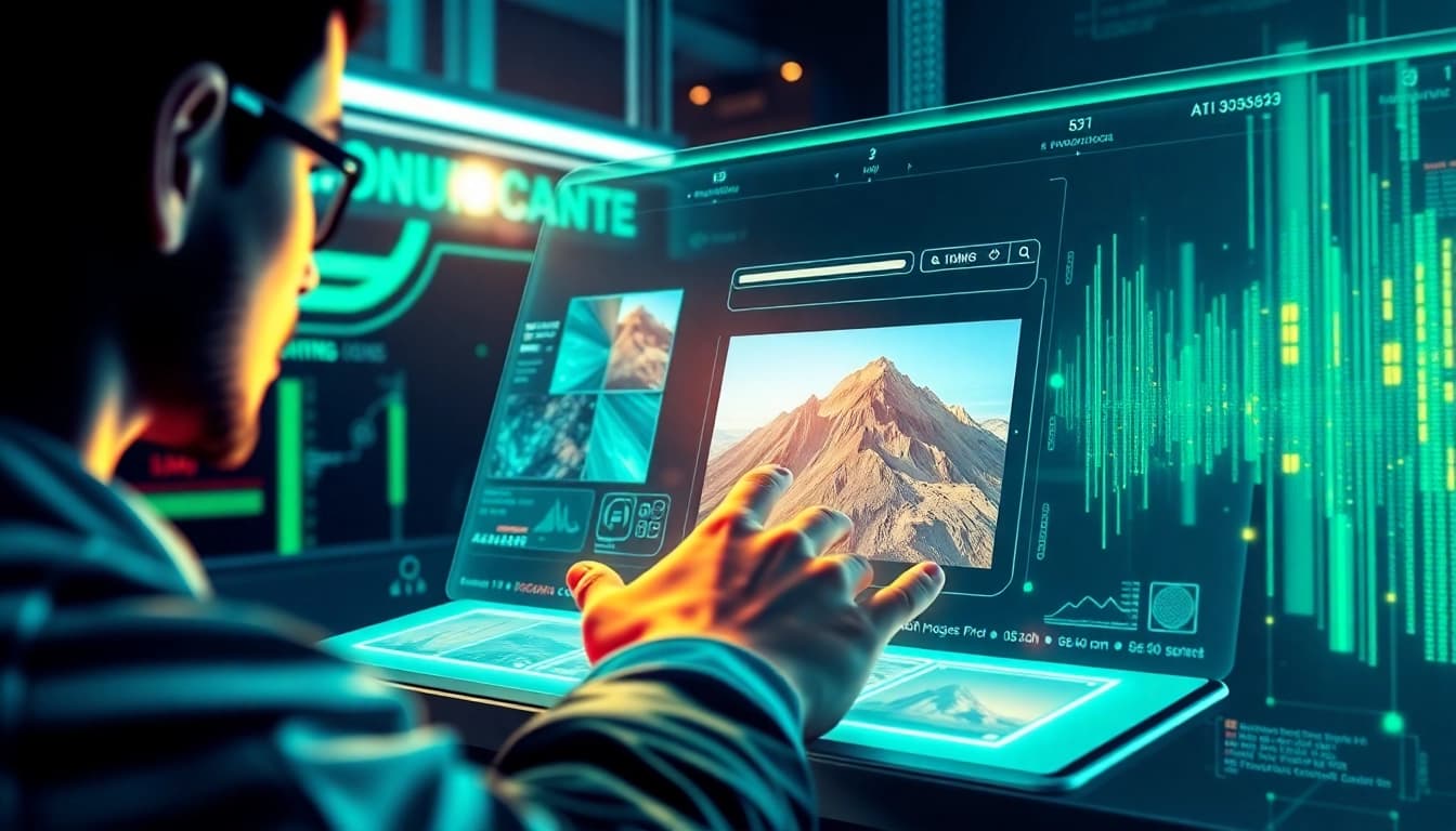 Exciting interface showcasing nano banana 2 AI image generation capabilities with vibrant visuals.