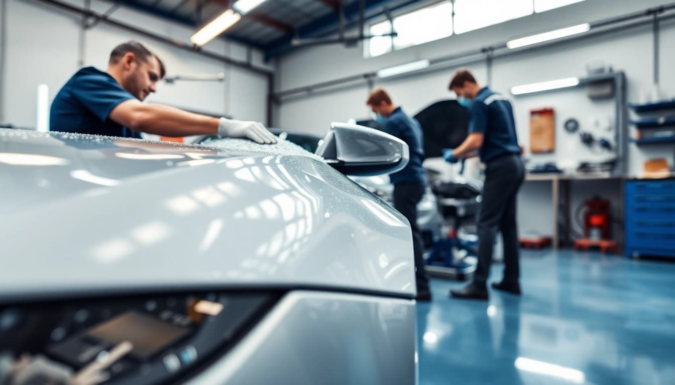 Expert auto detailing Cleveland TN services enhancing a luxury vehicle's shine.