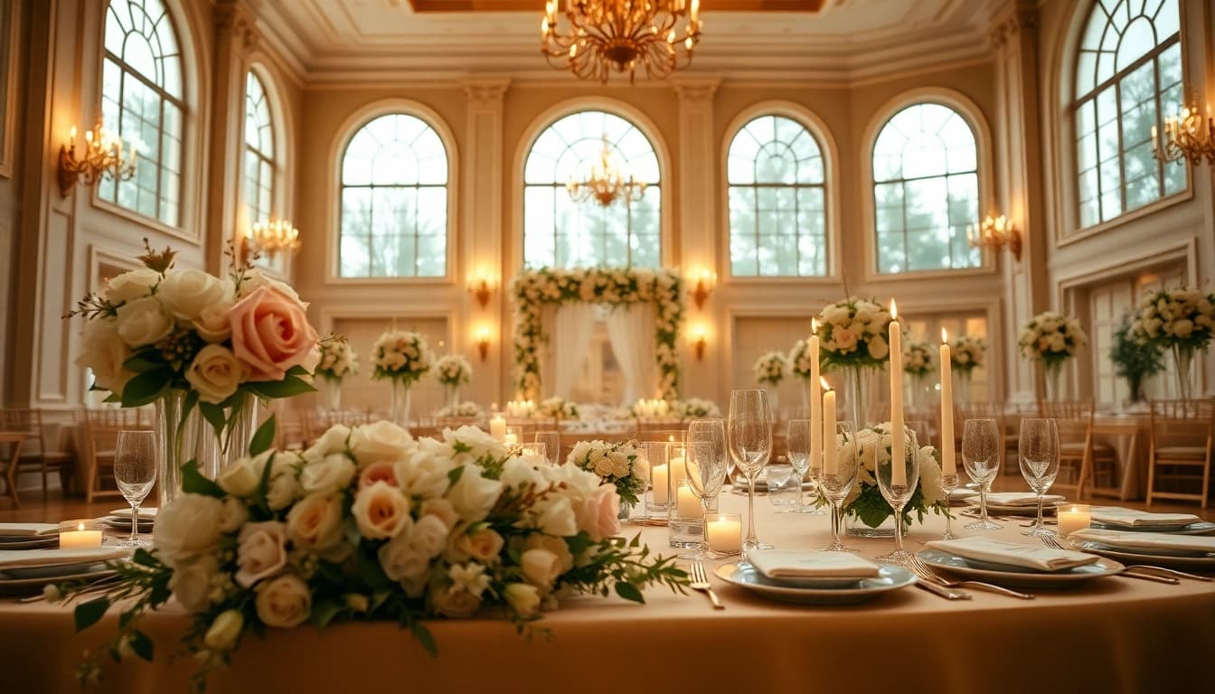 Experience stunning decor at Wedding Event Space Jacksonville, where elegance meets romantic ambiance.