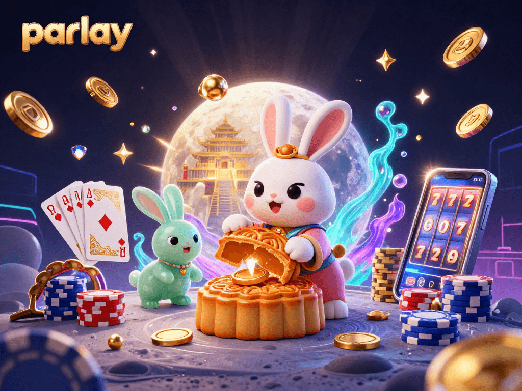Experience parlay excitement with vibrant casino characters and golden winnings.
