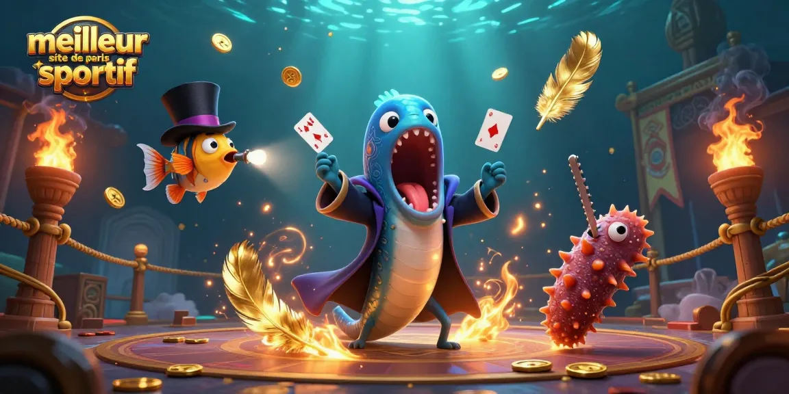 Pariez sur le meilleur site de paris sportif avec un spectacle magique sous-marin captivant.