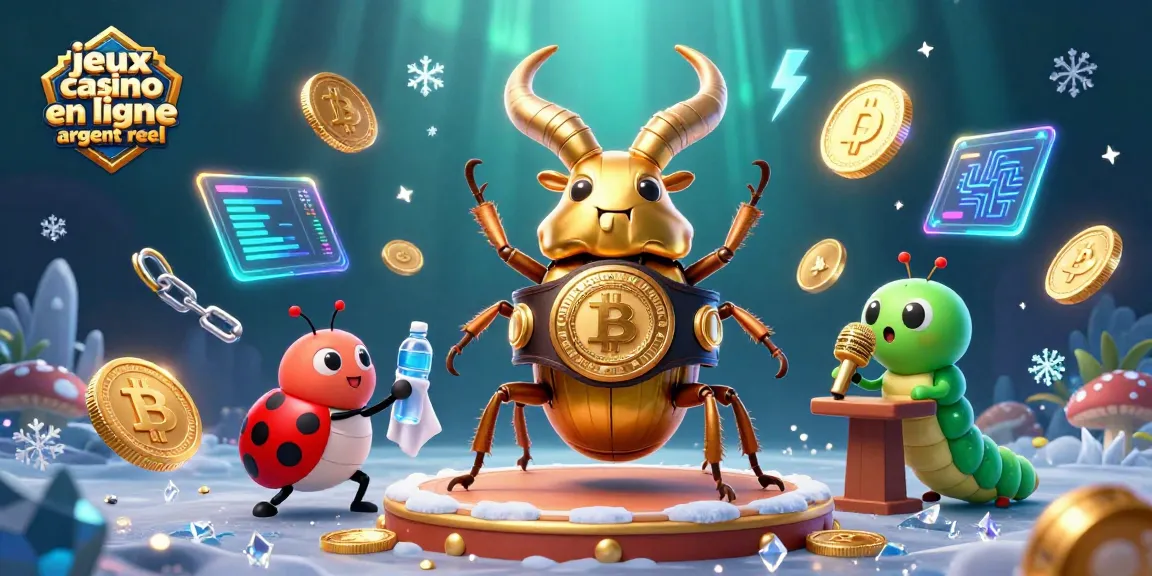 Jouer aux jeux casino en ligne argent réel avec une scène animée de personnages en 3D.