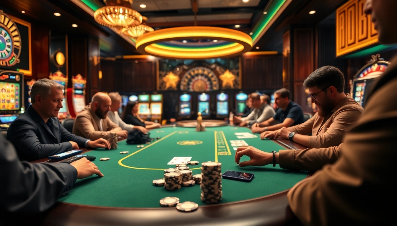 Players engaged in high stakes at rr 88 poker table with chips and cards.