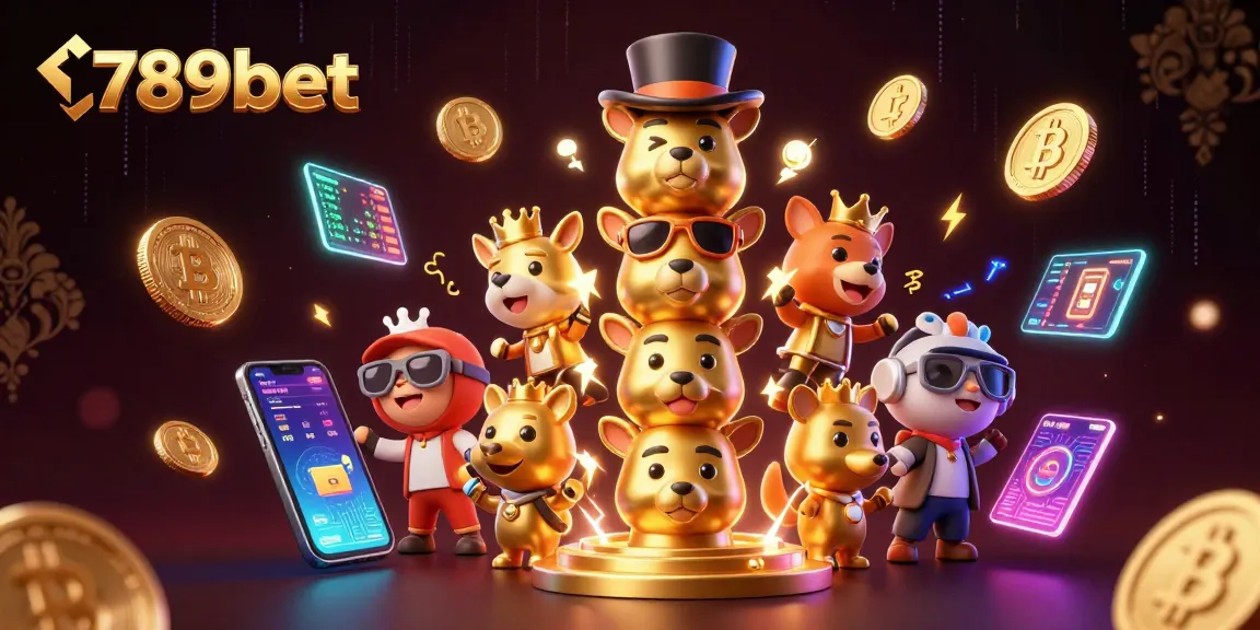 Win big with 789bet as the vibrant casino scene showcases animated elements and cryptocurrency.