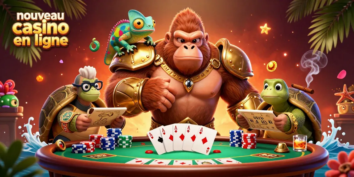 Jouez de manière immersive sur un nouveau casino en ligne, entouré de jeux captivants.
