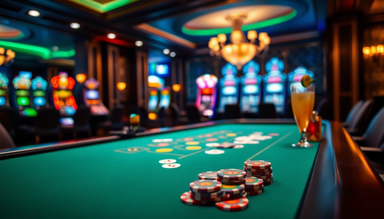 Neue Casino Bonus ohne Einzahlung an einem eleganten Spieltisch im Casino