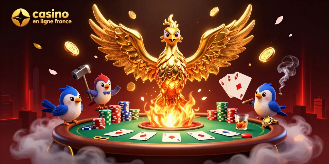 Casino en ligne France : explorez les gains avec le phoenix d'or et les cartes.
