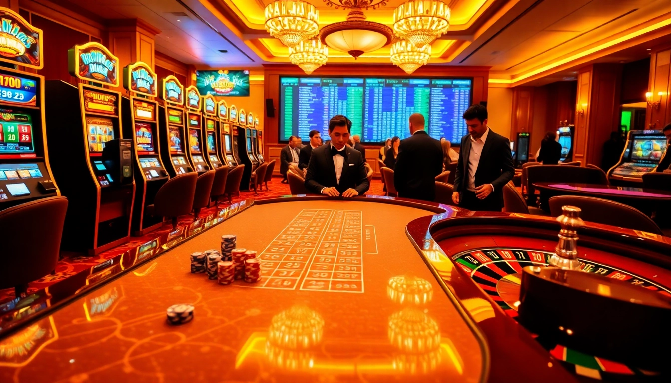 Vivez l'excitation du casino en ligne français avec des machines à sous vibrantes et des tables de poker élégantes.