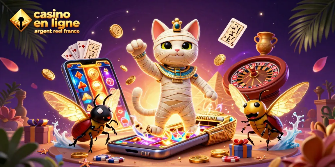 Jouez sur casino en ligne argent réel France et remportez de superbes gains avec notre illustration dynamique.