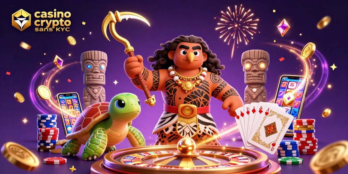 Jouez dans un casino crypto sans KYC avec des gains rapides et sécurisés grâce à cette illustration dynamique.