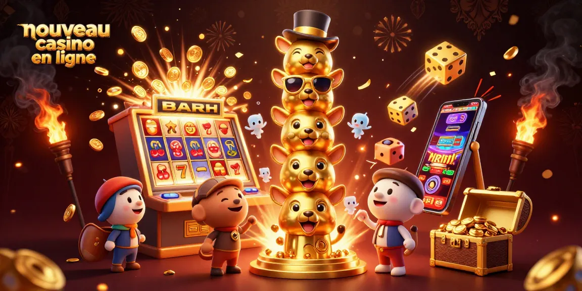 Déclencher des gains dans un nouveau casino en ligne avec des machines à sous dynamiques et des éléments de jeu captivants.
