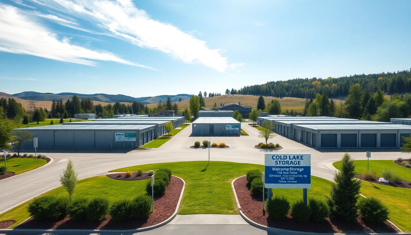 Find secure cold lake storage options with organized units and scenic surroundings.