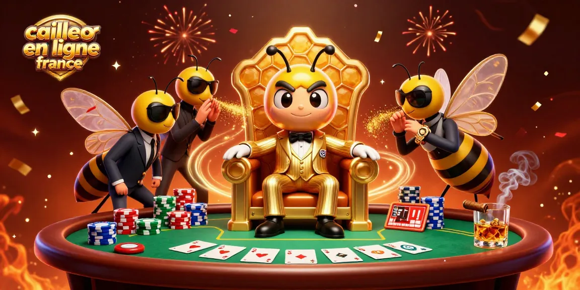 Illustration dynamique du meilleur casino en ligne France avec des personnages colorés et une ambiance festive.
