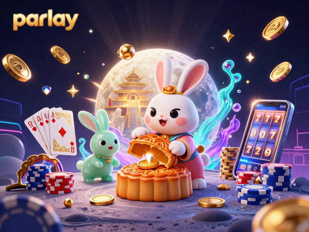 Experience parlay excitement with vibrant casino characters and golden winnings.