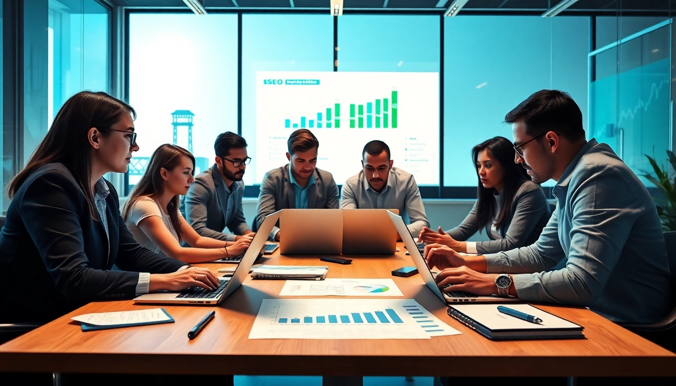 Boost your business with effective edmonton seo strategies showcased in a collaborative office environment.