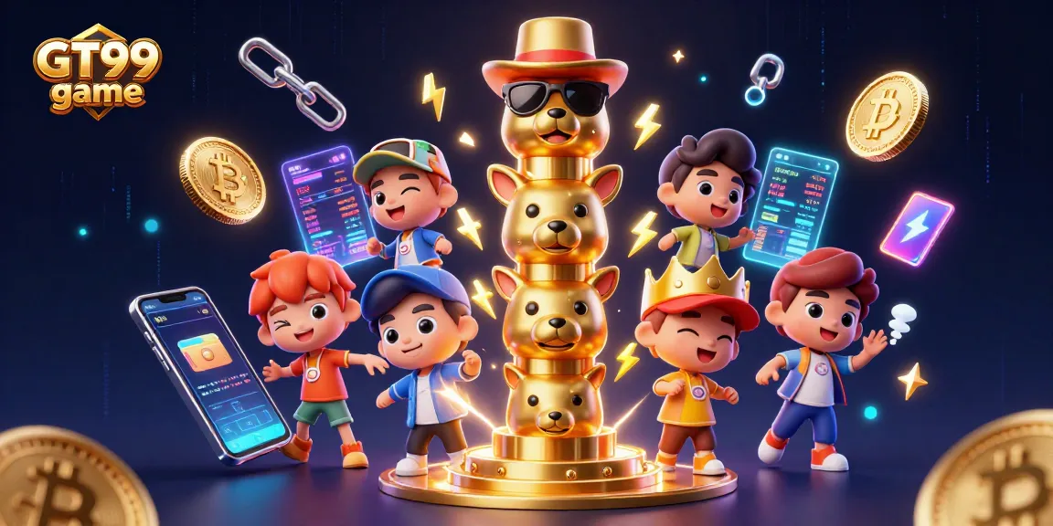 Engage in the GT99 game experience with lively characters and vibrant casino elements.
