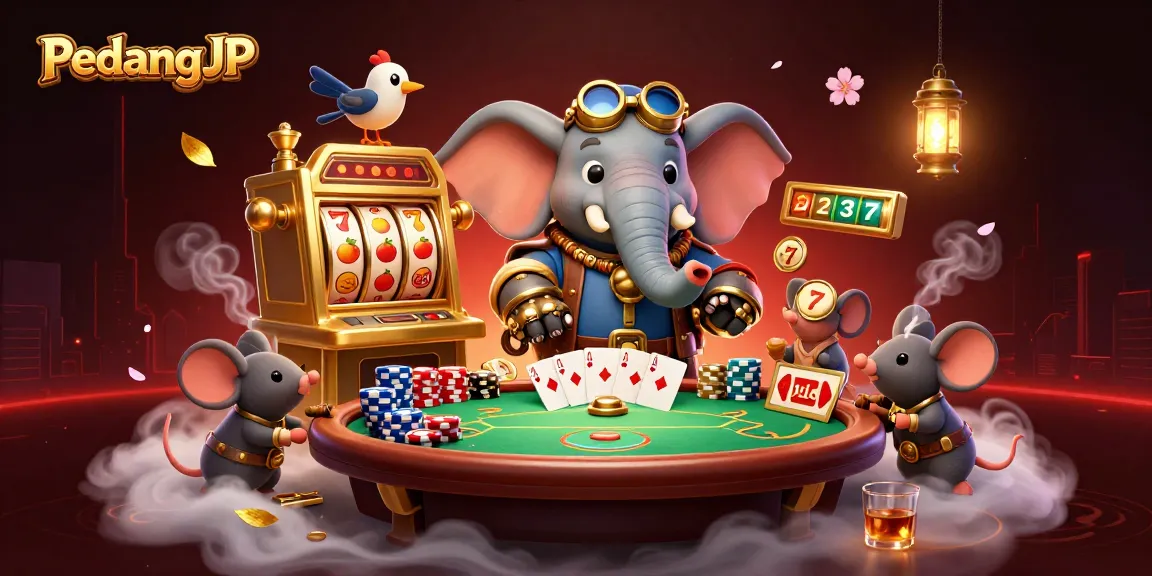 Temukan keberuntungan di PedangJP dengan elemen slot yang memukau dan karakter unik yang bermain di mesin slot.