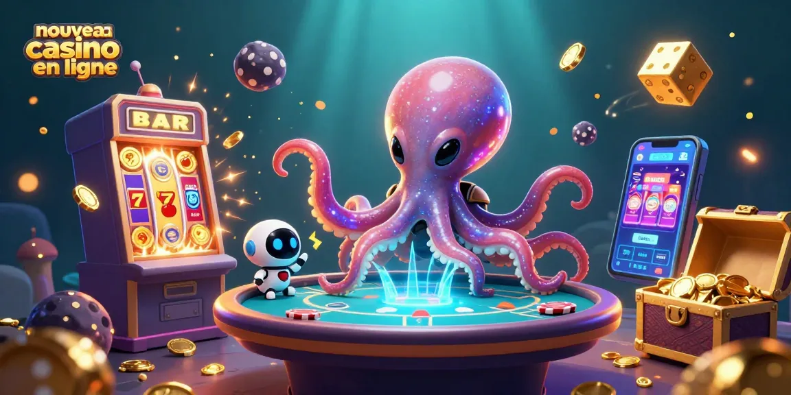 Jouez au nouveau casino en ligne avec un octopus extraterrestre et une machine à sous spectaculaire.