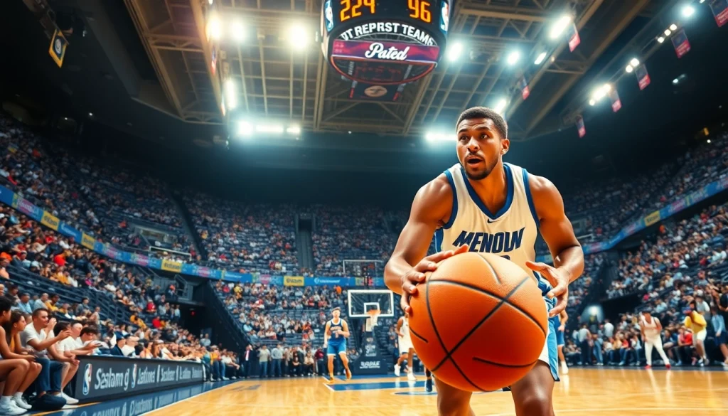 nba중계 경기를 즐기는 팬들과 선수들의 역동적인 순간