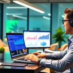 Enhance your strategy with a facebook smm panel analysis in a professional office.
