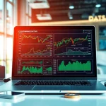 Best cloud mining workspace with high-tech gadgets and crypto charts.