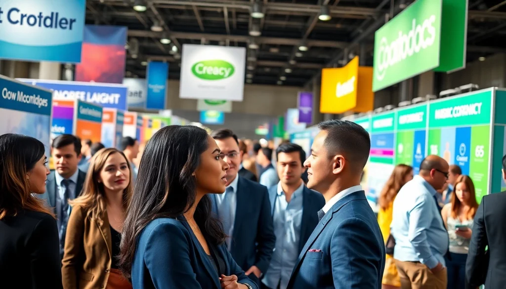Job in Chicago seekers engaging at a vibrant career fair with employers.