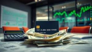 카드깡과 현금 거래의 복잡성을 상징하는 이미지.