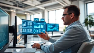 Evaluate Virtual Desktop Infrastructure (VDI) configurations in a modern office space.