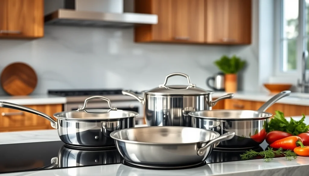 Best cookware for induction NZ showcased in a modern kitchen setting, highlighting its premium quality.