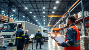 Streamlined logistics processes enhanced by technology in a modern warehouse setting.