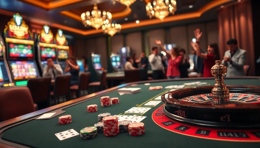 Playing poker at UU 88's luxurious casino table with vibrant chips and cards.