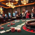 Playing poker at UU 88's luxurious casino table with vibrant chips and cards.