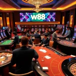 Experience exhilarating gaming at W88 link with professionals at vibrant casino tables.