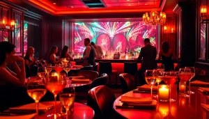 Enjoying a dinner experience at Club Noir, St Martin's premier nightlife destination featuring body sushi and cocktails.