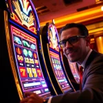 Memenangkan pengalaman slot pulsa 5000 di kasino mewah yang penuh warna.
