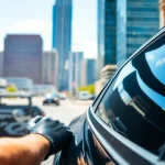 Enhance protection and style with window tinting Cleveland TN on a professional vehicle.