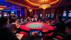 Experience the thrill of gambling at Vua99's luxury casino gaming table.