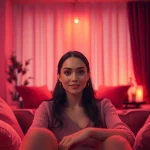 Engaging AI character in intimate setting, exploring ai sex interactions.