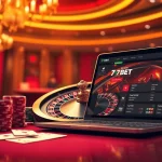 Experience vibrant online gambling action with 7upbet's virtual casino featuring a roulette wheel.