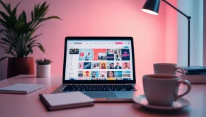 How to find paid OnlyFans pages through a digital workspace with vibrant content thumbnails