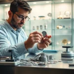 Valutazione compro argento con esperto in ambiente professionale.