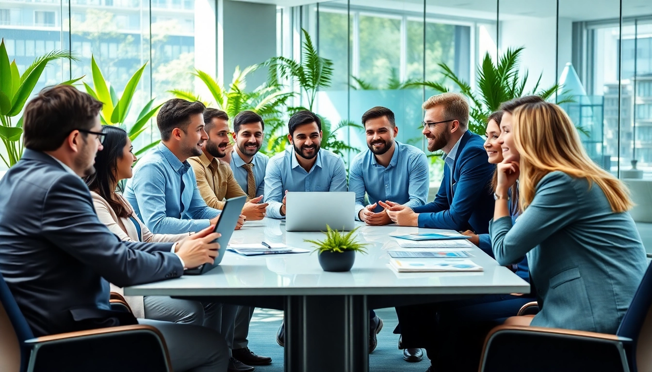 Sales reps discussing strategies to find companies hiring sales reps effectively.