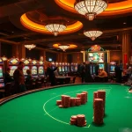 Experience the thrill of slot pragmatic play in a luxurious casino environment with dazzling slot machines and poker tables.