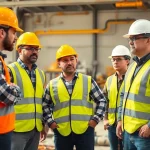 Learn essential construction safety training techniques with engaged workers demonstrating safety protocols.