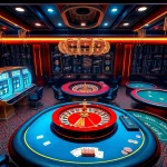 Vivez l'excitation du casino en ligne francais avec des machines à sous vibrantes et une roue de roulette.