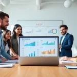 Elevate your SEO performance through expert discussions in a modern office environment.