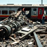 Emergency responders assess the scene of the spain train crash, highlighting the urgency of rescue efforts.
