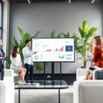 Analyze b2b competitive intelligence in a collaborative office environment with a diverse team.