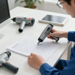 Carefully bóc giấy ép plastic using advanced no-pull technology for document recovery in a professional office.