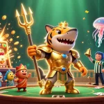 Experience thrilling UFABET gaming action with a vibrant underwater casino scene bursting with excitement and rewards.